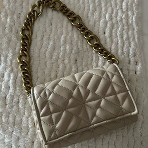 Zara Beige shoulder purse